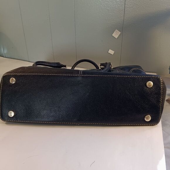 Michael Kors Large Black Pebbled Leather Silver Hardware Satchel - Picture 6 of 12